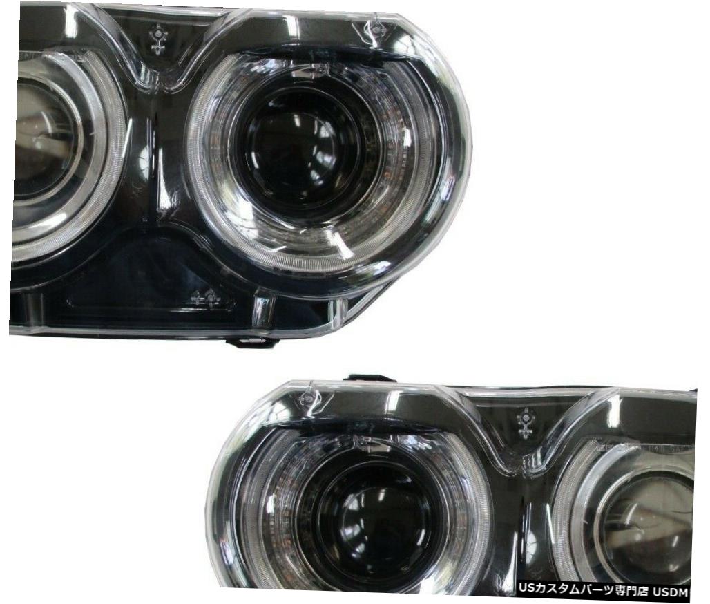 DODGE CHALLENGER 2015-2019 HID XENON HEADLIGHTS HEAD LAMPS FRONT LIGHTS PAIR