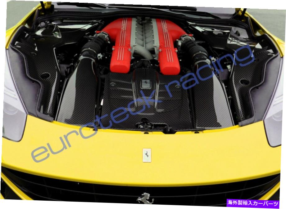 Engine Cover フェラーリF12ベルリネッタコンプリートカーボンファイバーエンジンベイ、エアボックス＆エンジンカバー Ferrari F