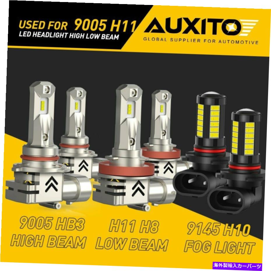 USヘッドライト AUXITO H11 9005 9145 LEDヘッドライト電球フォグライト6000Kは11-18 RAM 1500 2500 AUXITO H11 9005 9145 LED H
