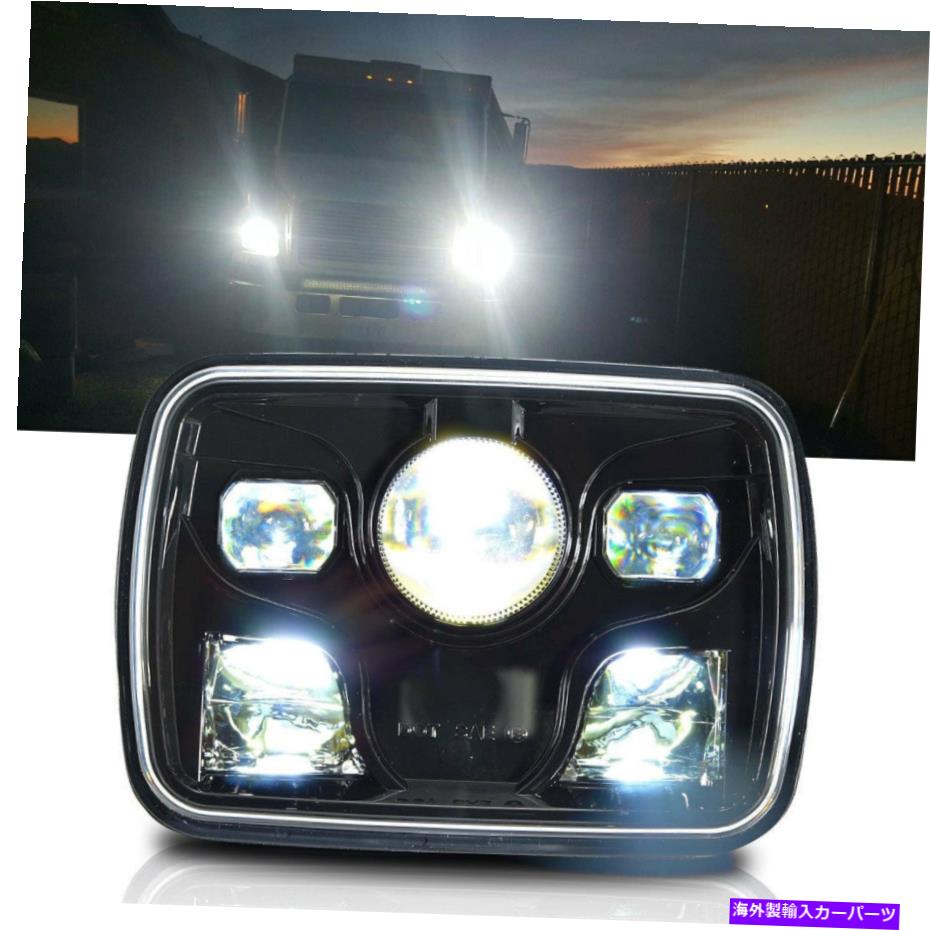 USヘッドライト LEDブラックプロジェクターヘッドライトW CREE XM-L2 LED JEEPチェロキー84 2001 LED Black Projector Headlight