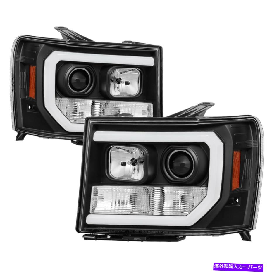 USヘッドライト ライトバーDRL LEDプロジェクターヘッドライトSpyder Auto 5083630 Light Bar DRL LED Projector Headlights Spy