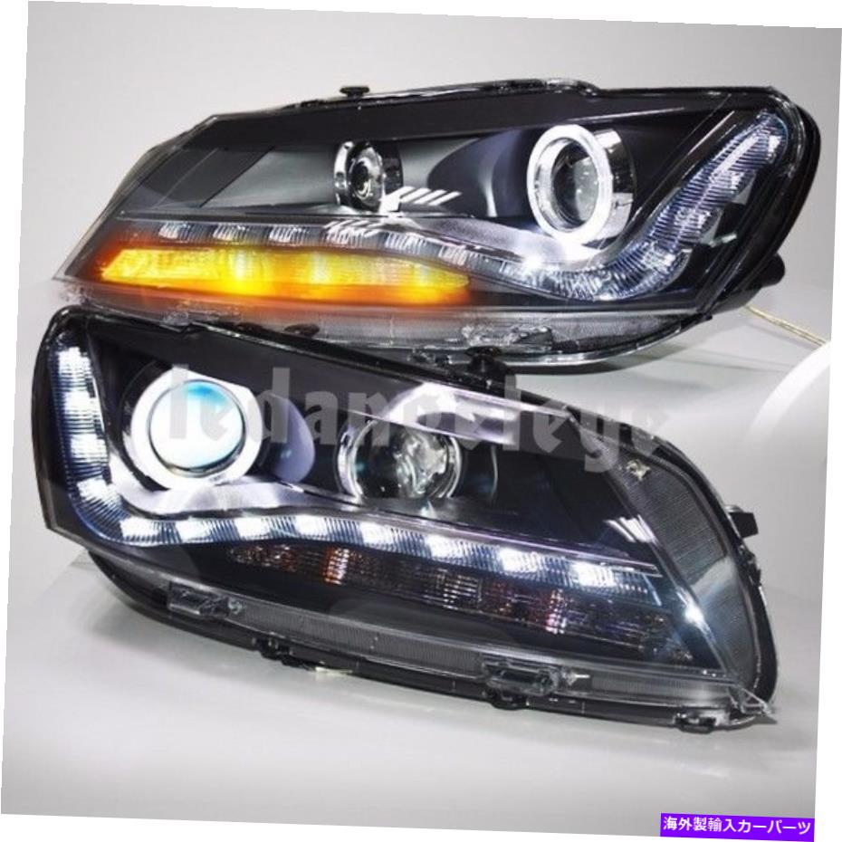 USヘッドライト 2011-2015 VW Passat B7 LEDヘッドライトランプLED Angel Eyes Lights LDV1 2011-2015 Year For VW Passat B7 LE