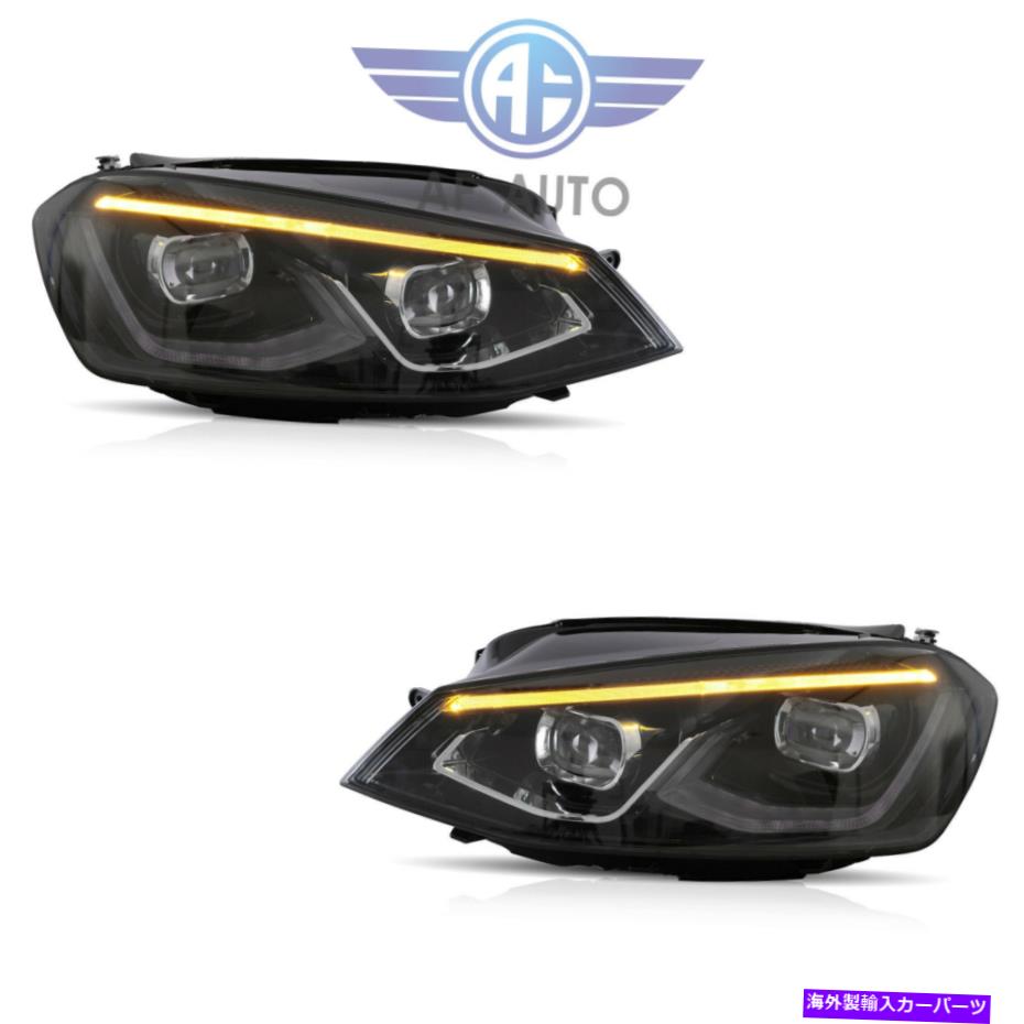 USヘッドライト スタートアップアニメーションのヘッドライトを持つ15-17 Golf MK7のフルLEDのためのフルLEDアセンブリMK8スタイ