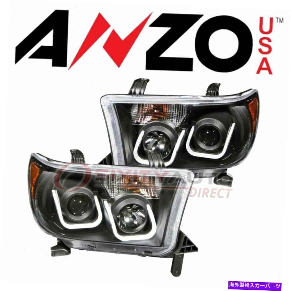 USヘッドライト 電気照明本体の外観IWのためのAnzousa 111294ヘッドライトセット AnzoUSA 111294 Headlight Set for Electrical