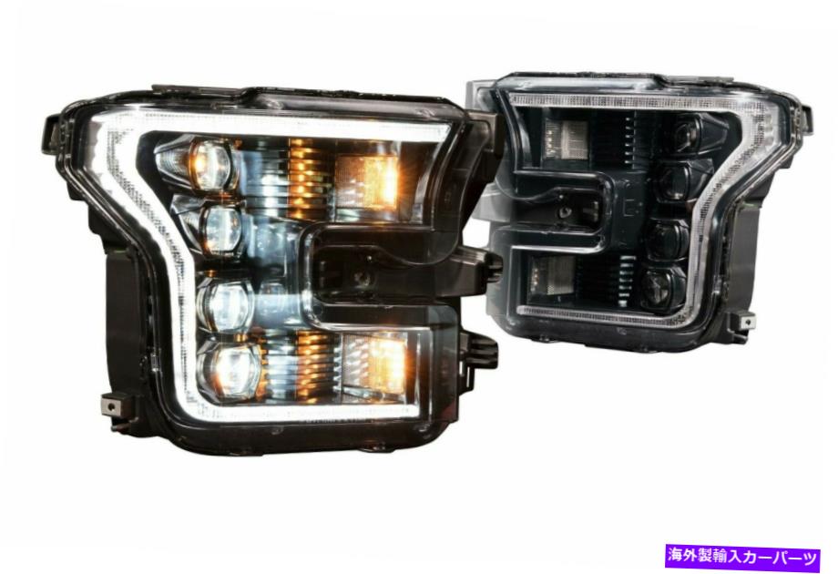 USヘッドライト 森本XB LEDヘッドライトFORD F150 15-17保証ヘッドライトブラック MORIMOTO XB LED Headlight Ford F150 15-17 5