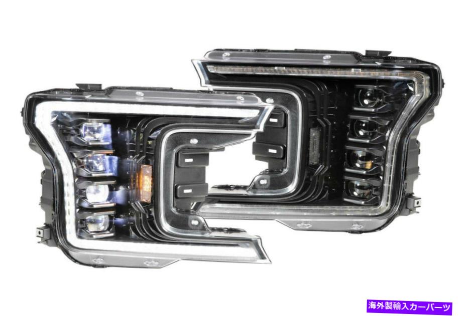 USヘッドライト 森本XB LEDヘッドライトフォードF150 18-20ブラック5YR保証ヘッドライト MORIMOTO XB LED Headlight Ford F150 1