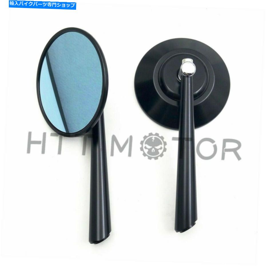 Mirror BMW KTMのオートバイ10mm 8mm CNCのための青い円形のバックサイエンスサイドミラー Blue Round Rearview Side Mirrors Fo