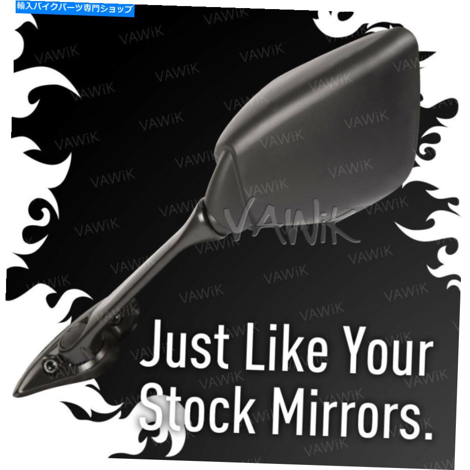 Mirror VAWIK交換ミラーブラックOEM＃1WD-F6280-00-00フィットヤマハYZF-R3A '15 - X1 LHε VAWiK replace mirror black OEM#1WD