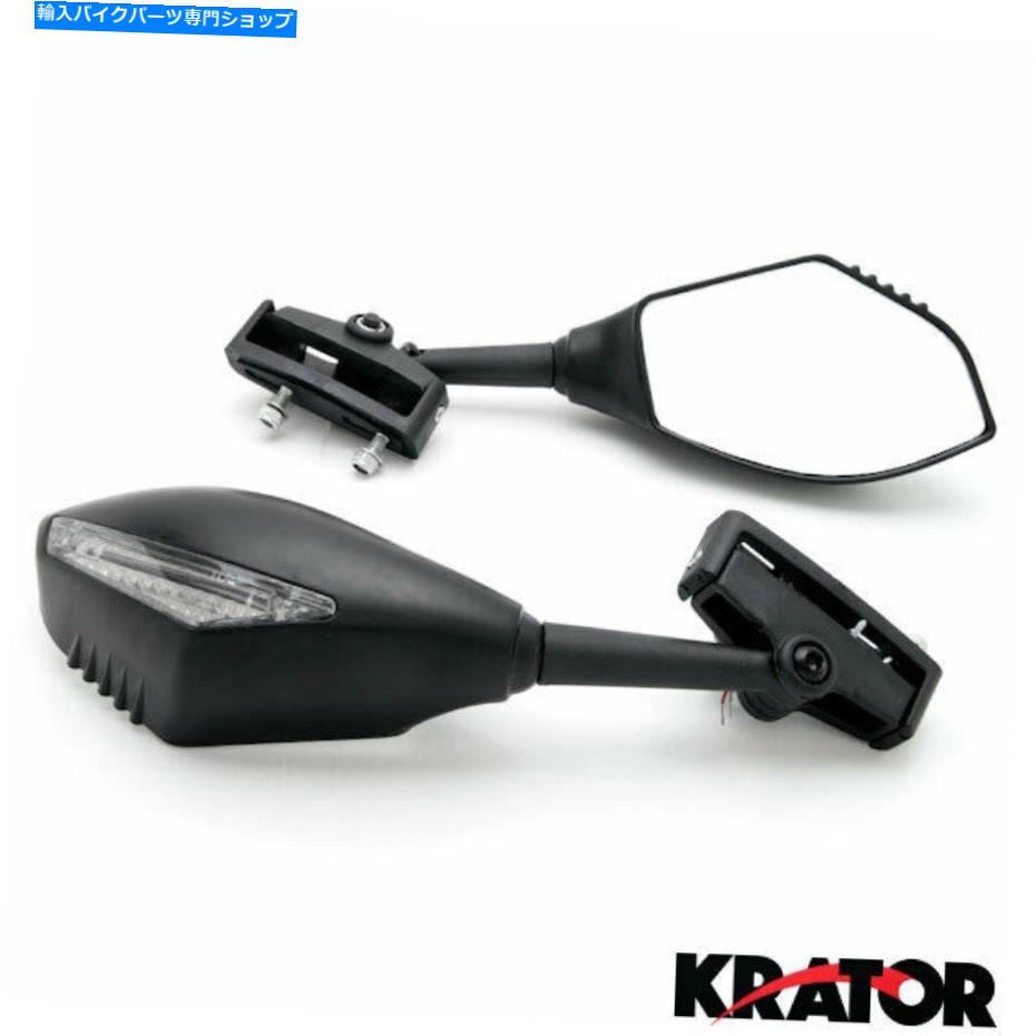 Mirror Ducati Monster 620 696 750 796 900 1000 1100 S2R Mirrors w/ LED Turn Signals For Ducati Monster 620 696 750 796 9
