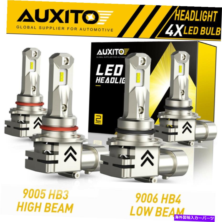 USヘッドライト AUXITO 9005 9006 Zes LEDコンボヘッドライト電球高ロービームキット6000Kホワイト10S AUXITO 9005 9006 ZES LED