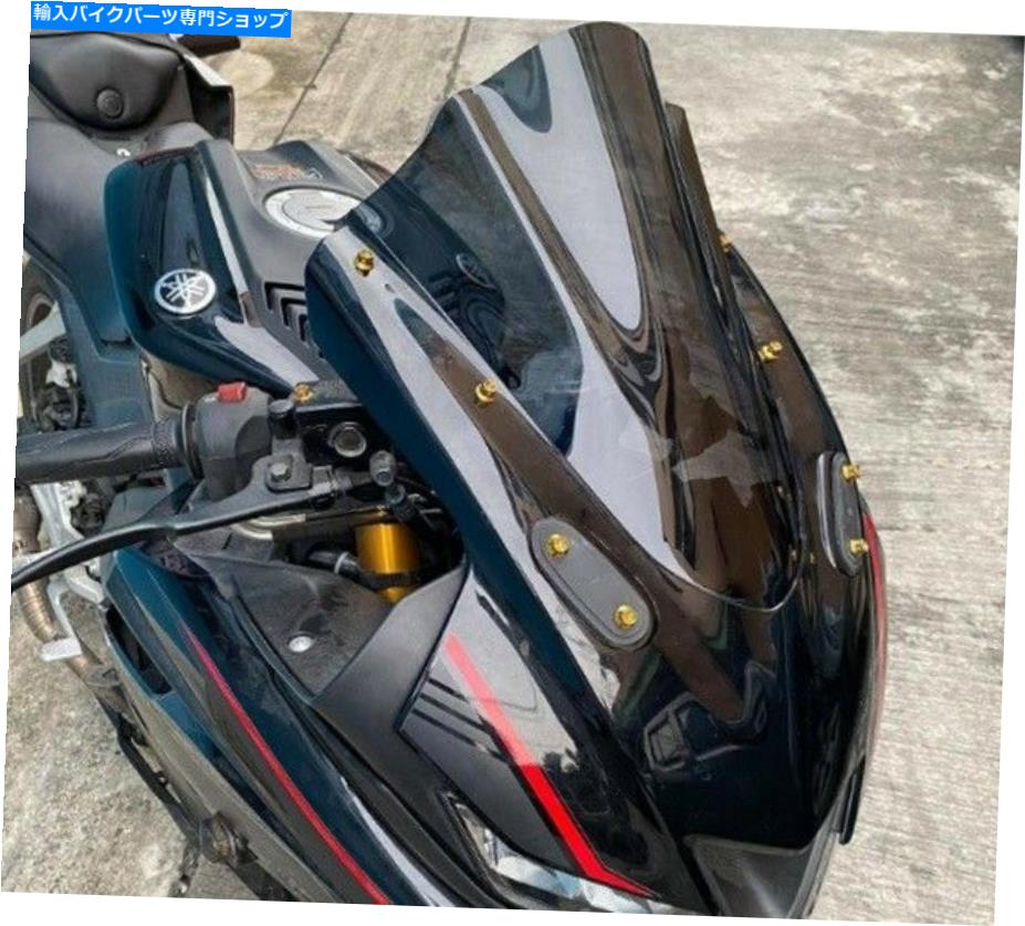 Windshield オートバイアクセサリーヤマハR15 2017-2020 SL Shape Blackのためのフロントガラス MOTORCYCLE ACCESSORIES WINDSHI