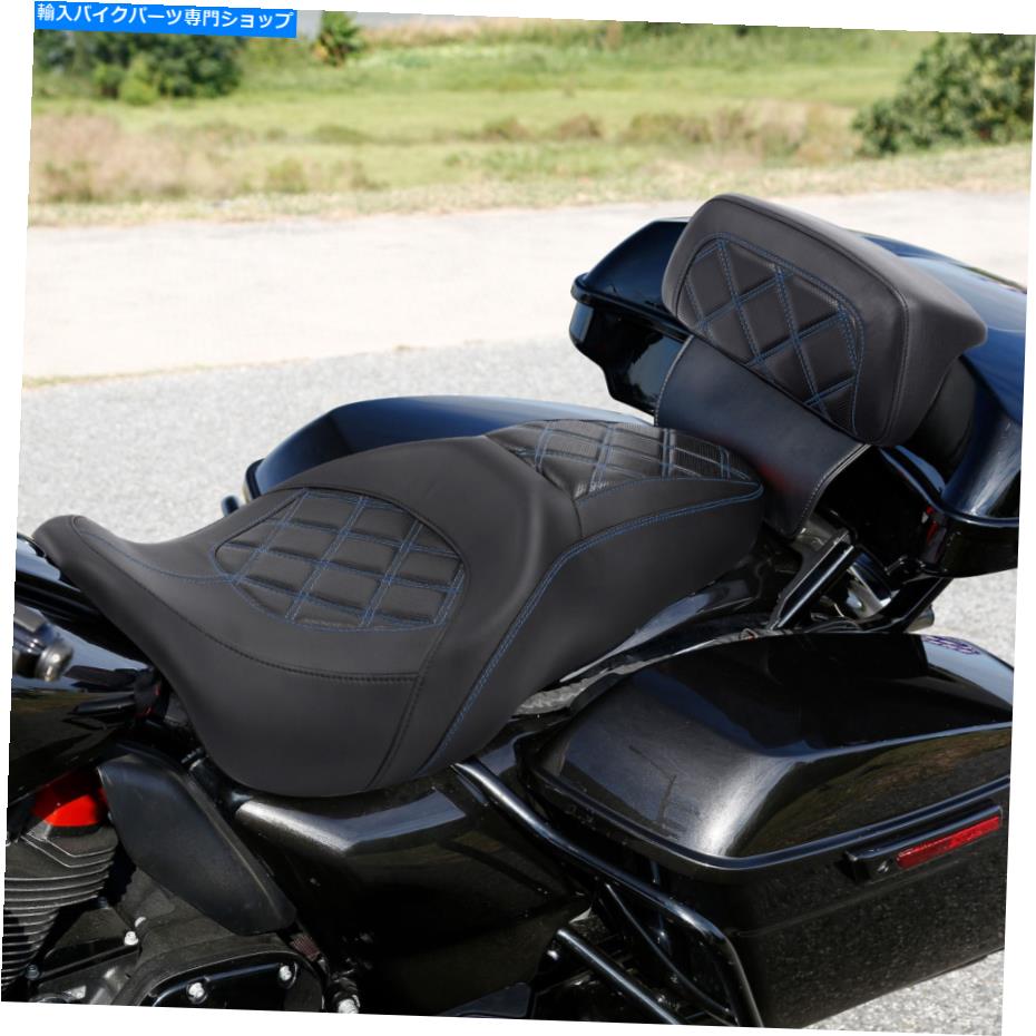 シート 運転席旅客シートリアパッドフィットCVOストリートグライド2014-2021 Driver Passenger Seat Rear Pad Fit For Harley To