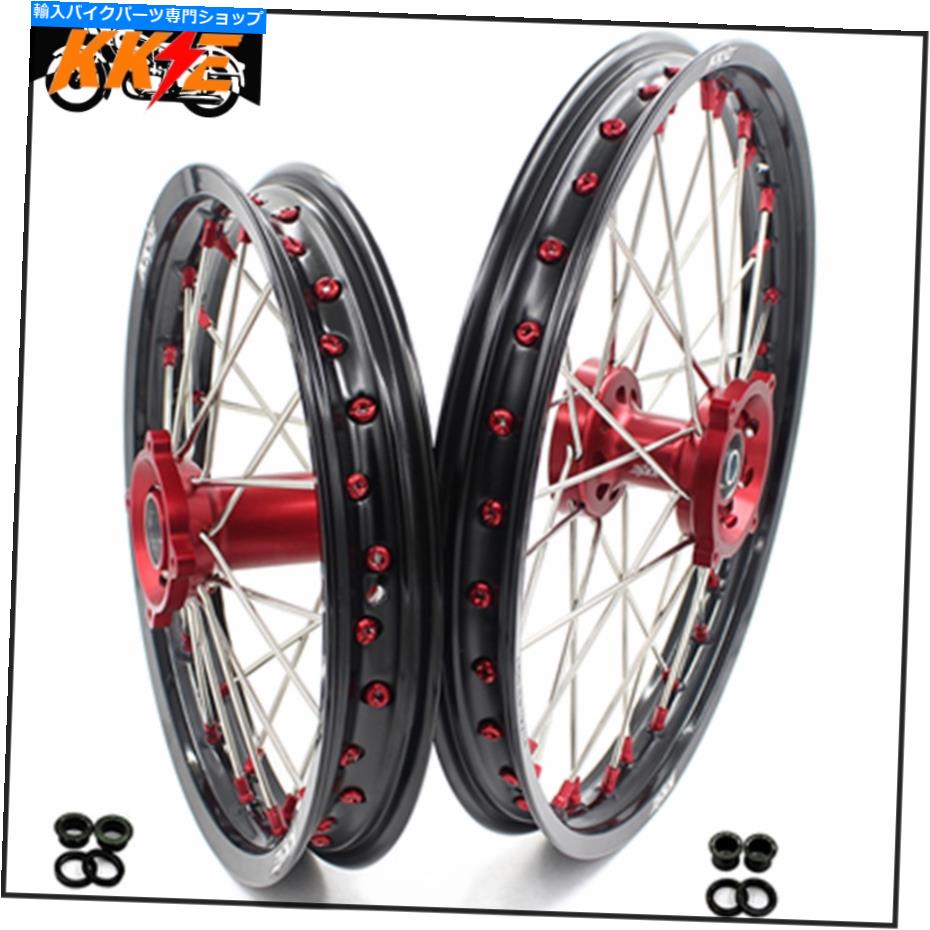 ホイール ホンダCRF150R 2007-2021ミニDirtbike Red Hub用KKE 19/16ビッグキッズホイールセット KKE 19/16 Big Kid's Wheels Set