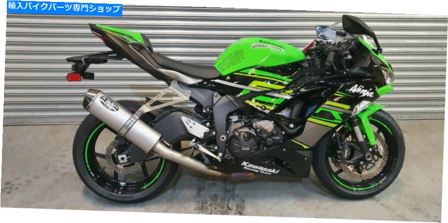 マフラー 2019 Kawasaki ZX6R 636 60mmバイク道路法律/レース排気マフラー＆ハンガー 2019 Kawasaki ZX6R 636 60mm Motorbike Ro